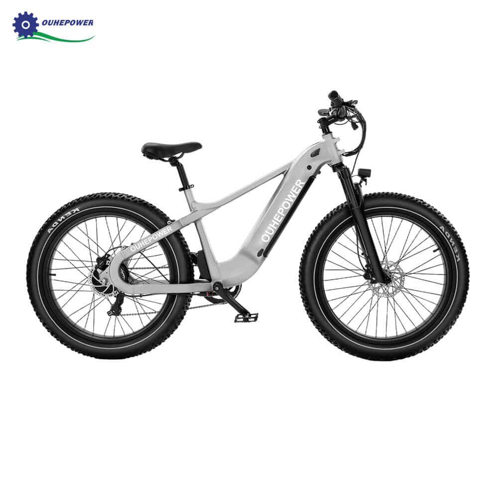 OUHEPOWER 750W motor 26 inch fat tyre ebike