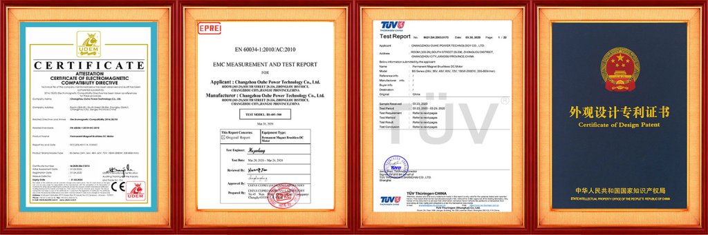 OUHEPOWER certificate