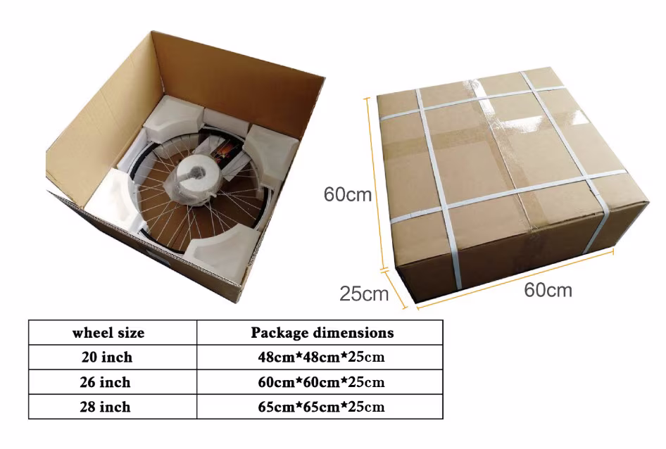 package for ebike conversion kit